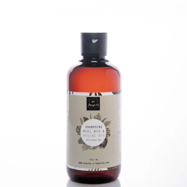 Shampoing Nourrissant Bio pour Cheveux Secs – Hydratation Intense au Miel, Avoine & Aloe Vera