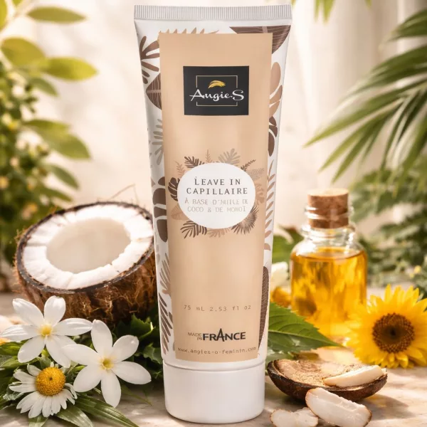 Leave-in capillaire coco monoï Angie.S - soin cheveux sans rinçage