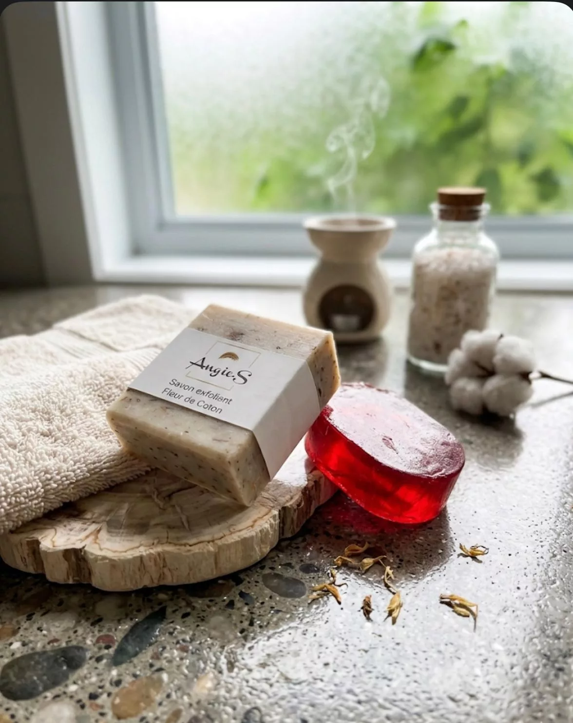 Duo Rituel Éclat - Savons Fleur de Coton & Curcuma Cannelle
